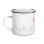 Load image into Gallery viewer, Love Floral Heart Enamel Mug / Cup Mug
