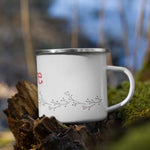 Load image into Gallery viewer, Love Floral Heart Enamel Mug / Cup Mug
