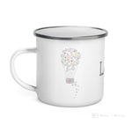 Load image into Gallery viewer, Love Floral Heart Enamel Mug / Cup Mugs
