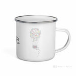 Load image into Gallery viewer, Love Floral Heart Enamel Mug / Cup Mugs
