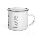 Load image into Gallery viewer, Love Grey Castle Enamel Mug / Cup Mugs
