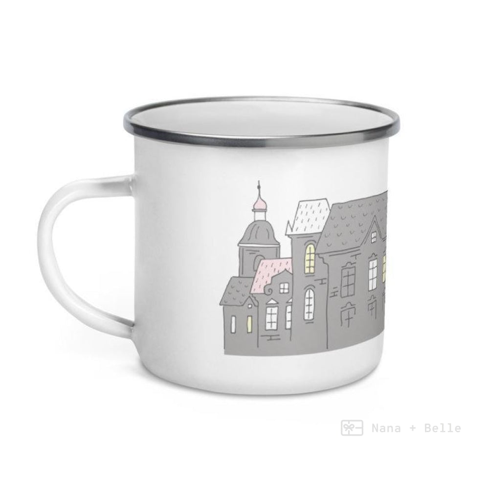 Love Grey Castle Enamel Mug / Cup Mugs