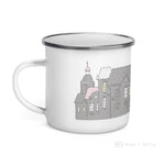 Load image into Gallery viewer, Love Grey Castle Enamel Mug / Cup Mugs
