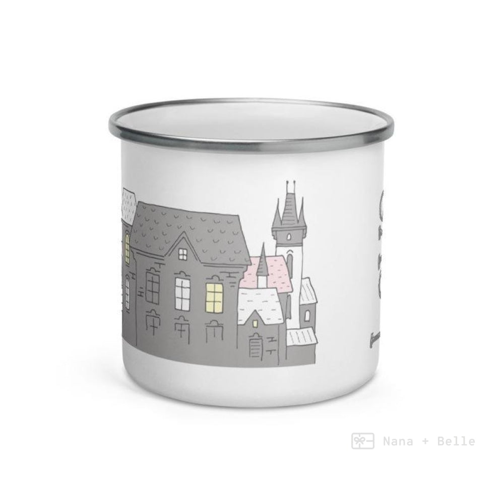 Love Grey Castle Enamel Mug / Cup Mugs