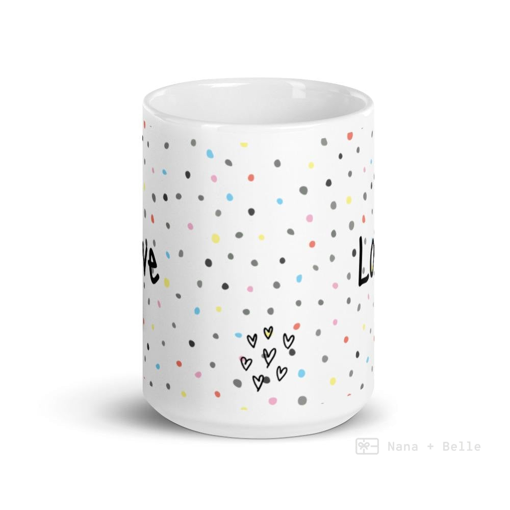 Love In Polka Dots Mug Mugs