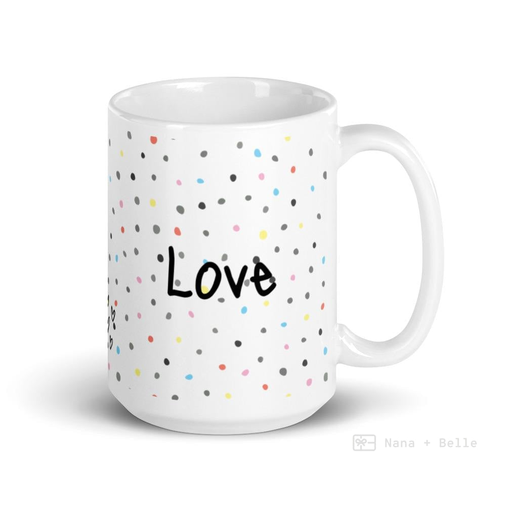 Love In Polka Dots Mug Mugs