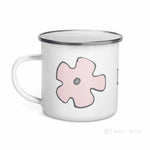 Load image into Gallery viewer, Love Floral Heart Enamel Mug / Cup Mugs
