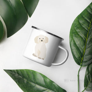 Maltese Dog Enamel Mug / Cup Mugs