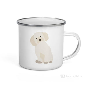 Maltese Dog Enamel Mug / Cup Mugs