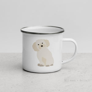 Maltese Dog Enamel Mug / Cup Mugs