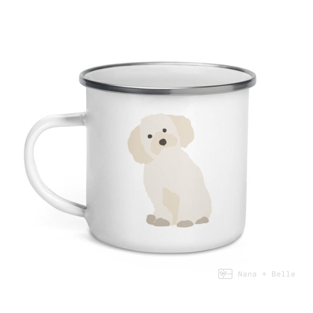 Maltese Dog Enamel Mug / Cup Mugs