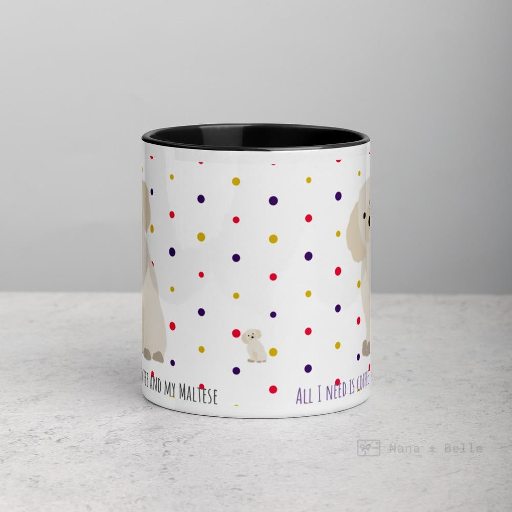 Maltese Mug With Colour Inside Mugs