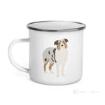 Load image into Gallery viewer, Australian Shepherd Dog Enamel Mug / Cup Mug
