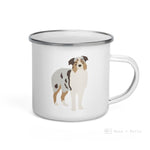 Load image into Gallery viewer, Australian Shepherd Dog Enamel Mug / Cup Mug
