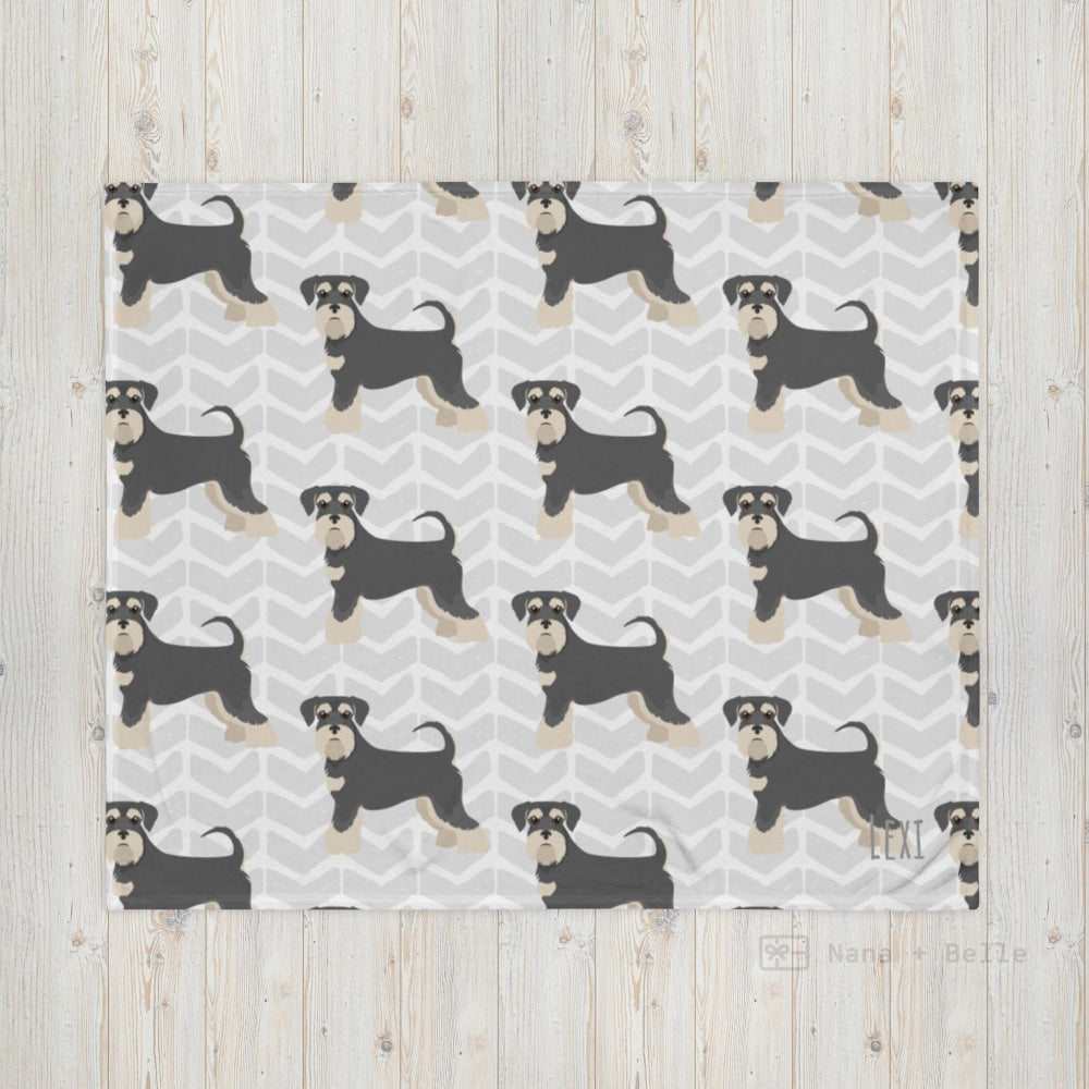 Miniature Schnauzer Throw Blanket