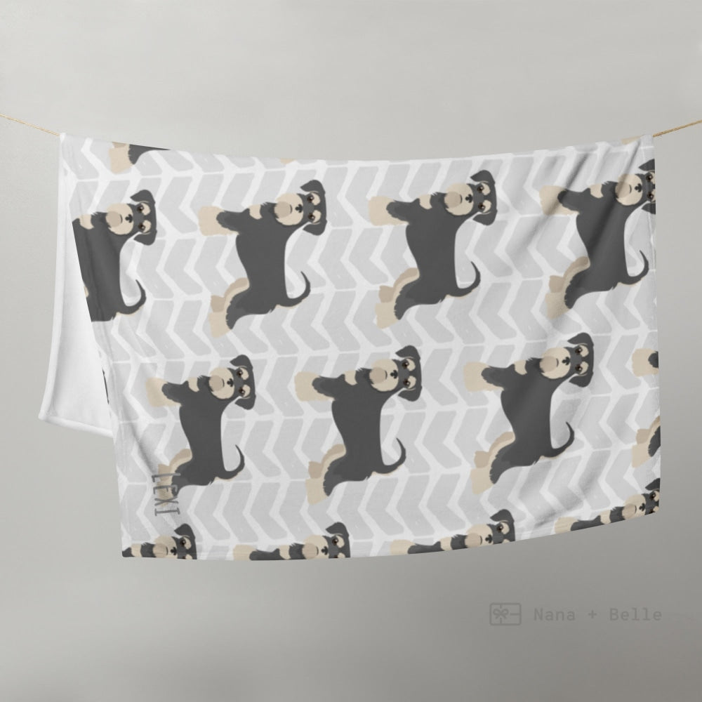 Miniature Schnauzer Throw Blanket