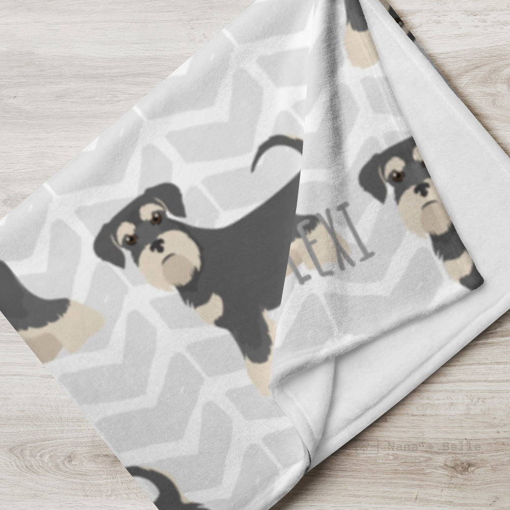 Miniature Schnauzer Throw Blanket