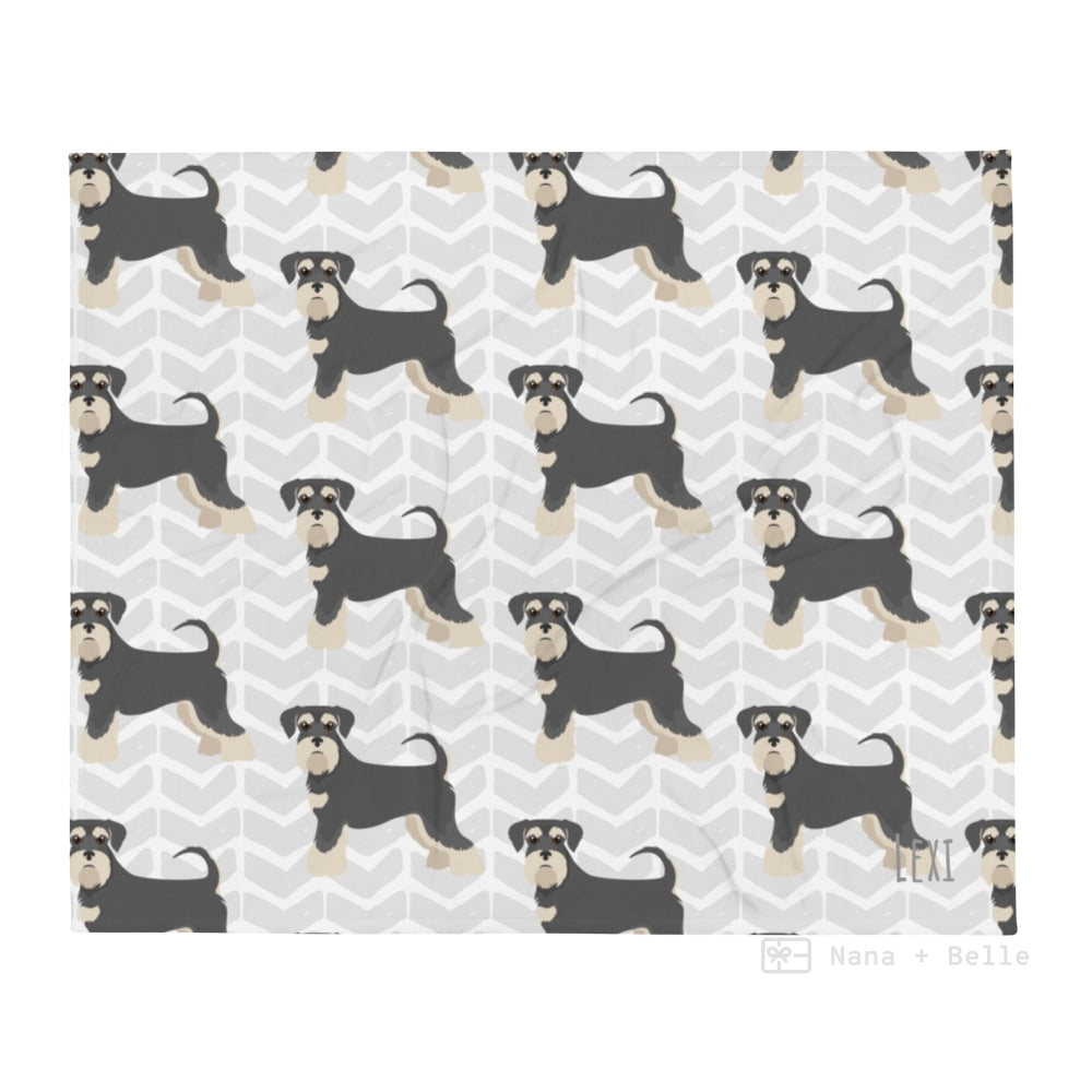 Miniature Schnauzer Throw Blanket