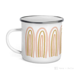 Multi Rainbows Enamel Mug / Rainbow Cup Mugs