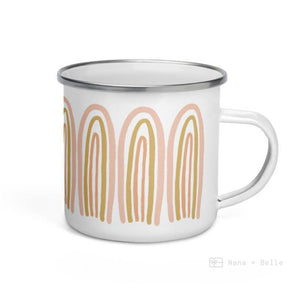 Multi Rainbows Enamel Mug / Rainbow Cup Mugs