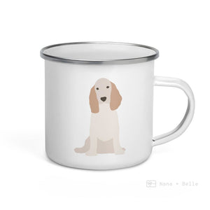 Orange Roan English Cocker Spaniel Dog Enamel Mug Mugs