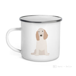 Orange Roan English Cocker Spaniel Dog Enamel Mug Mugs