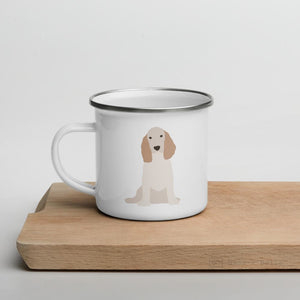 Orange Roan English Cocker Spaniel Dog Enamel Mug Mugs