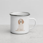 Load image into Gallery viewer, Orange Roan English Cocker Spaniel Dog Enamel Mug Mugs
