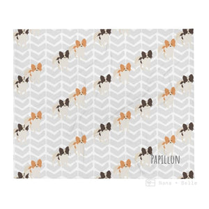 Papillon Throw Blanket Cushions