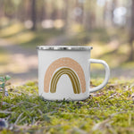 Load image into Gallery viewer, Rainbow enamel mug, kids unbreakable cup, enamel mug, rainbow cup, chocolate mug - Nana + Belle
