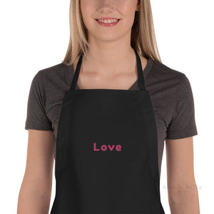 Personalised Embroidered Love Apron