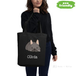 Load image into Gallery viewer, Personalised French Bulldog Eco Tote Bag Bags
