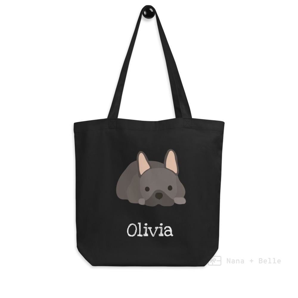 Personalised French Bulldog Eco Tote Bag Bags