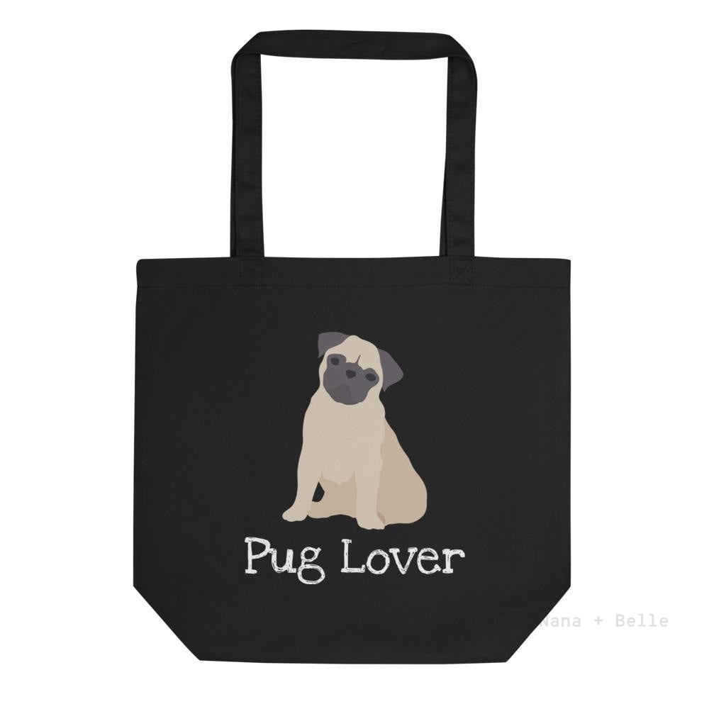 Personalised Pug Eco Tote Bag Bags