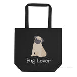 Load image into Gallery viewer, Personalised Pug Eco Tote Bag Bags
