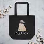 Load image into Gallery viewer, Personalised Pug Eco Tote Bag Bags
