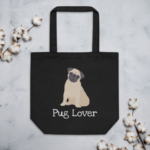 Personalised Pug Eco Tote Bag Bags