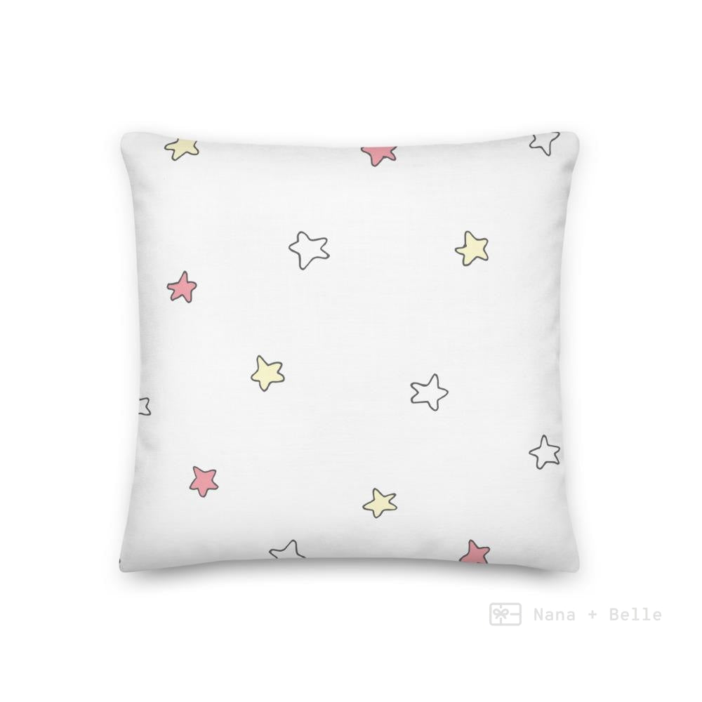 Pink Stars Pattern Love Square Cushion Cushions