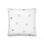 Load image into Gallery viewer, Pink Stars Pattern Love Square Cushion Cushions
