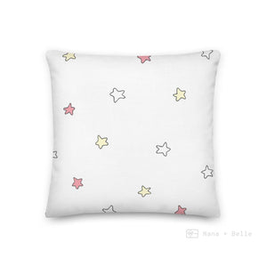 Pink Stars Pattern Love Square Cushion Cushions