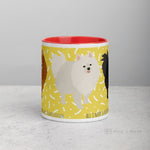 Load image into Gallery viewer, Pomeranian Mug With Colour Inside Mugs
