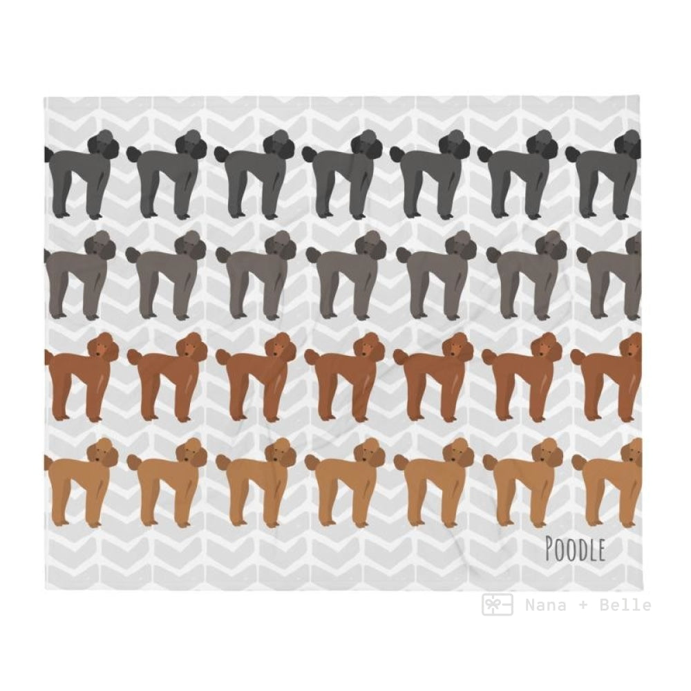 Poodles Throw Blanket