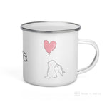 Load image into Gallery viewer, Rabbit Enamel Heart Balloon Love Mug / Cup Mugs
