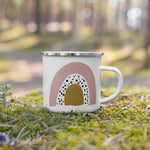 Load image into Gallery viewer, Rainbow enamel mug, kids unbreakable cup, enamel mug, rainbow cup, chocolate mug - Nana + Belle
