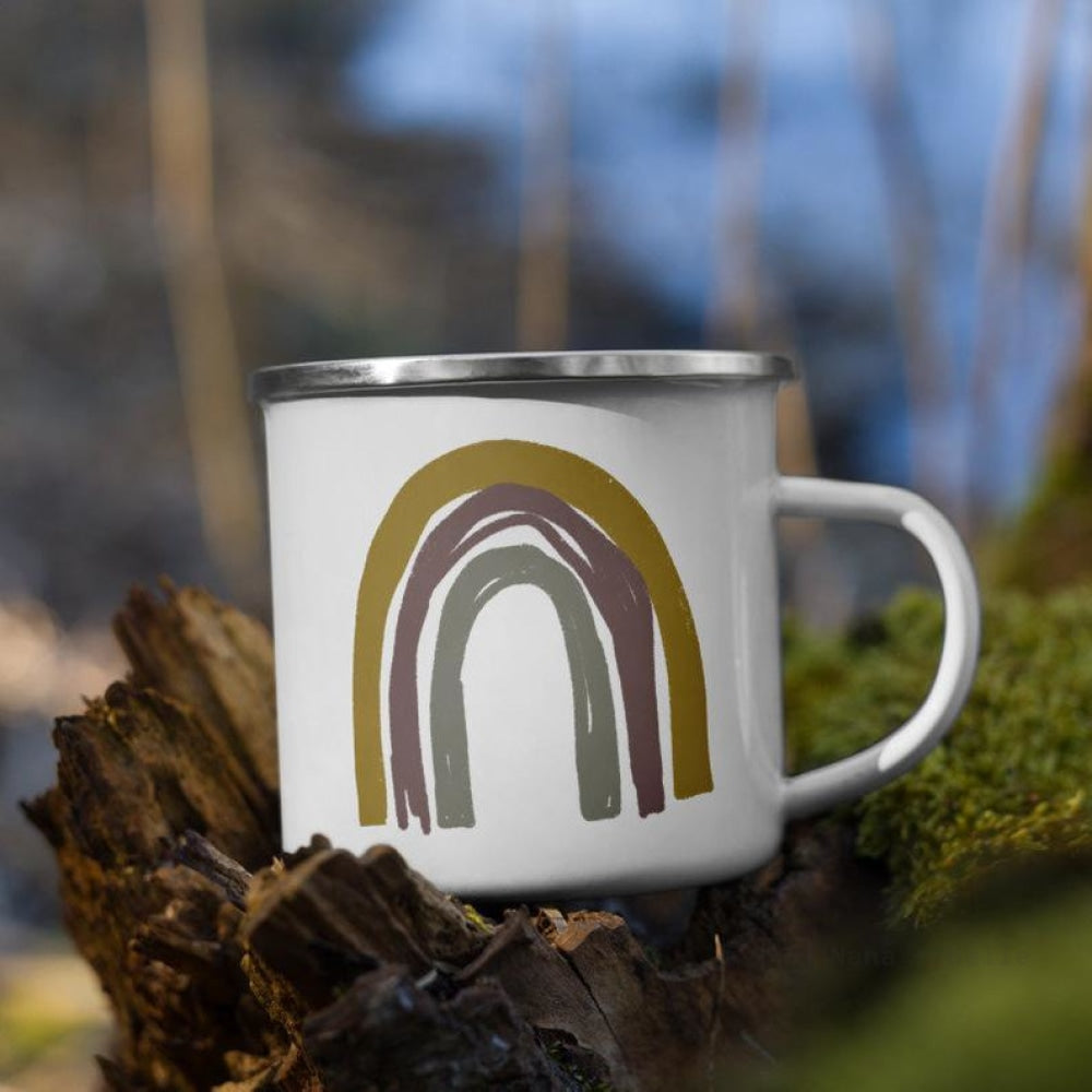 Rainbow Enamel Mug / Rainbow Cup Mugs