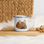 Load image into Gallery viewer, Red Fawn French Bulldog Frenchie Enamel Mug Mugs
