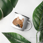 Load image into Gallery viewer, Red Fawn French Bulldog Frenchie Enamel Mug Mugs
