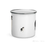 Load image into Gallery viewer, Red Tricolor Australian Shepherd Dog Enamel Mug / Cup
