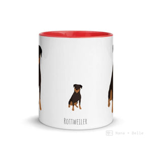 Rottweiler Mug With Color Inside