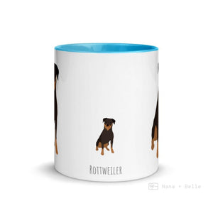 Rottweiler Mug With Color Inside